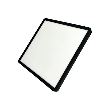 LED mennyezeti lámpatest, 32 W, 230 V, 3000/4000/6500 K, 40x40 cm, fekete