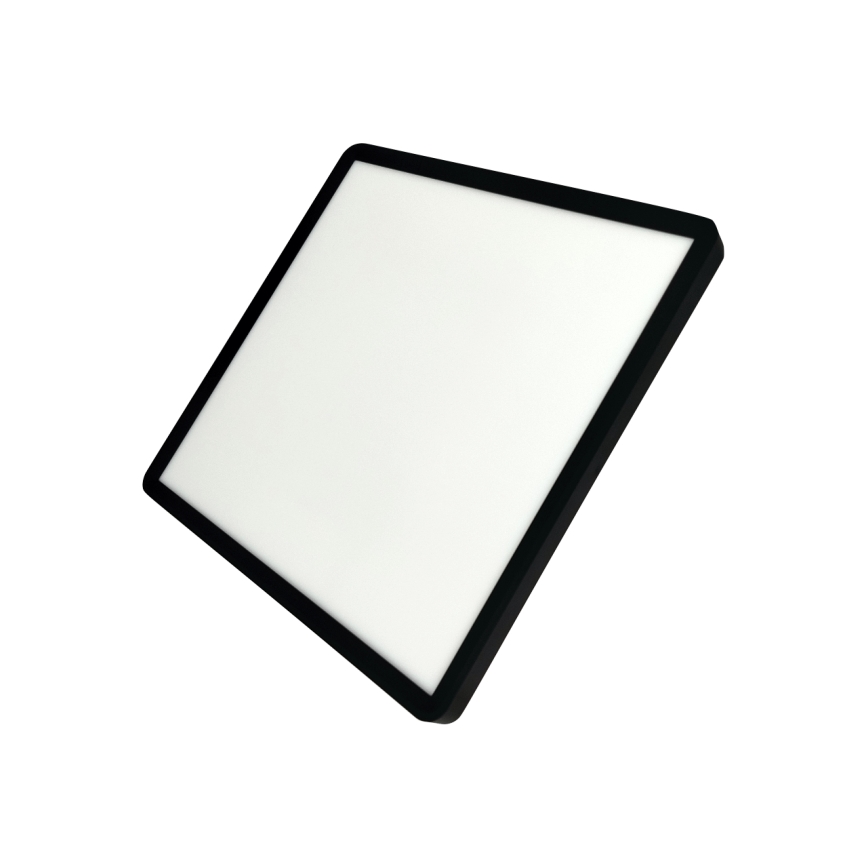 LED mennyezeti lámpatest, 32 W, 230 V, 3000/4000/6500 K, 40x40 cm, fekete
