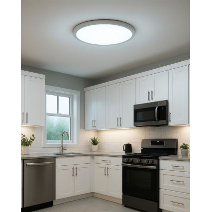 LED mennyezeti lámpatest, 32 W, 230 V, 3000/4000/6500 K, Ø 40 cm, fehér