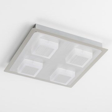LED mennyezeti lámpatest 4xLED/5W/230V 3000K 28x28 cm matt króm