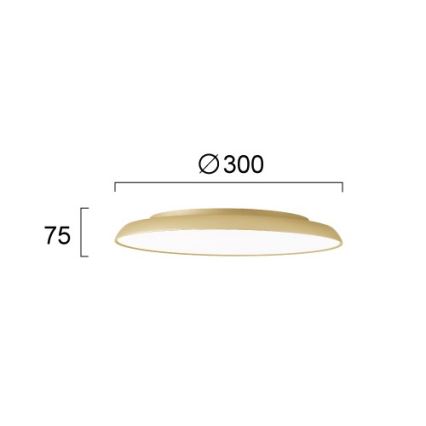 LED mennyezeti lámpatest ART LED/21W/230V aranyszínű