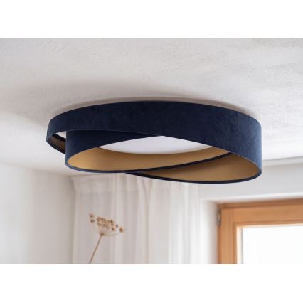 LED mennyezeti lámpatest GALAXY MODERN, 24W, 230V, Ø 55 cm, kék/arany