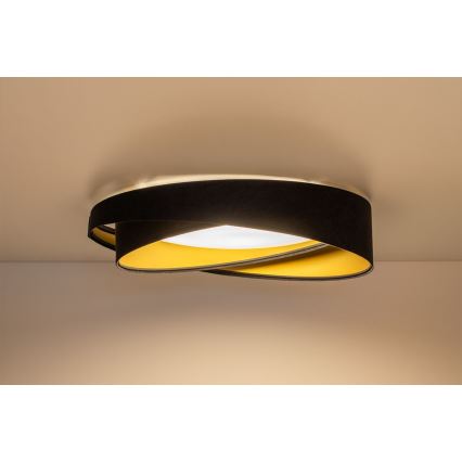 LED mennyezeti lámpatest GALAXY MODERN LED/24W/230V átm. 55 cm fekete/arany