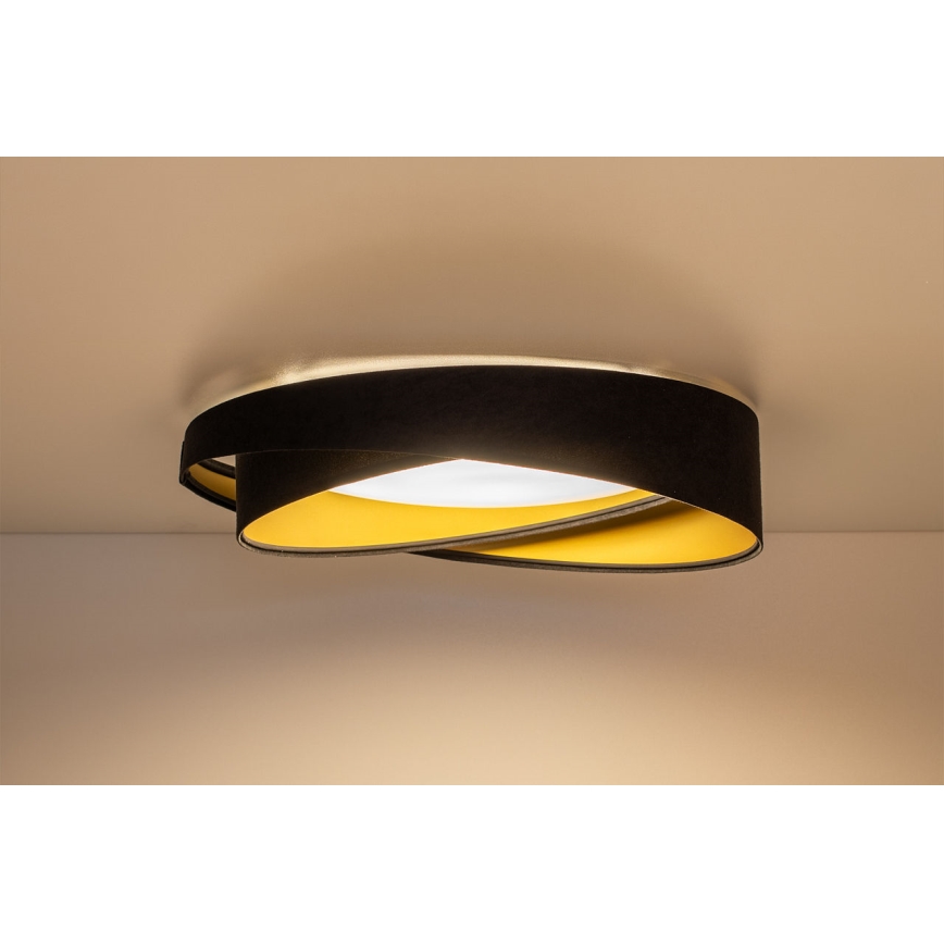 LED mennyezeti lámpatest GALAXY MODERN LED/24W/230V átm. 55 cm fekete/arany