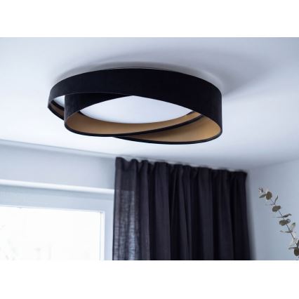 LED mennyezeti lámpatest GALAXY MODERN LED/24W/230V átm. 55 cm fekete/arany