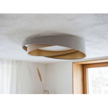 LED mennyezeti lámpatest GALAXY MODERN LED/24W/230V átm. 55 cm szürke/bézs/arany