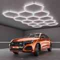 LED mennyezeti lámpatest HEXAGON LED/570W/85-265V 6500K 522x298 cm CRI 90 IP44 fehér