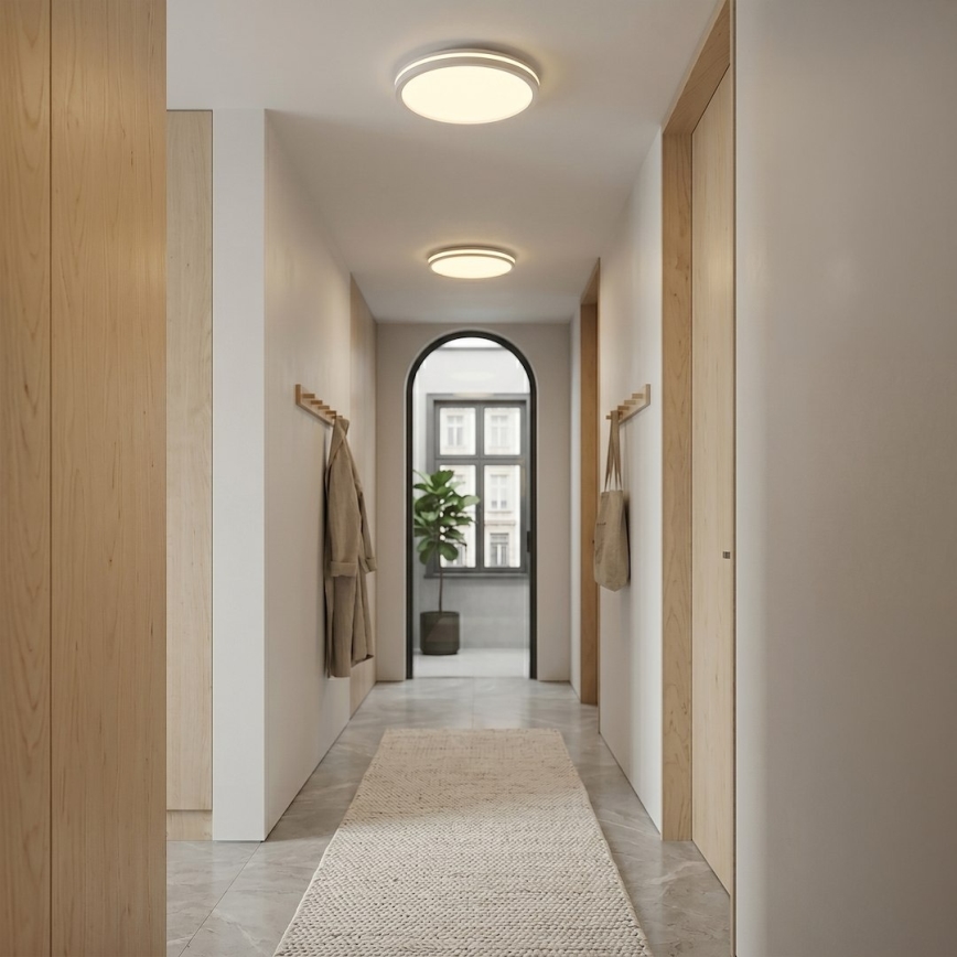 LED mennyezeti lámpatest HUGO LED/12/18/24W/230V 3000/4000/6500K átm. 30 cm IP54 fehér
