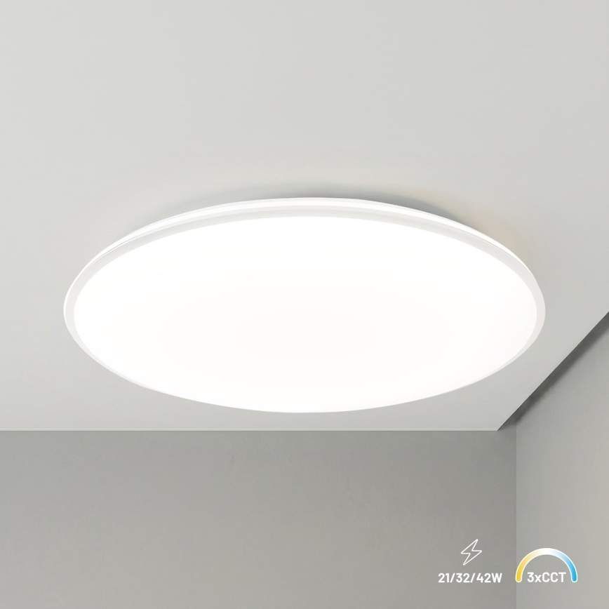 LED mennyezeti lámpatest HUGO LED/21/32/42W/230V 3000/4000/6500K átm. 45 cm IP54 fehér