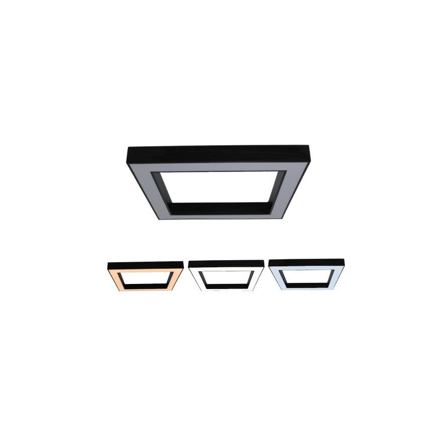 LED mennyezeti lámpatest LED/100W/230V 3000/4000/6500K 80x80 cm fekete