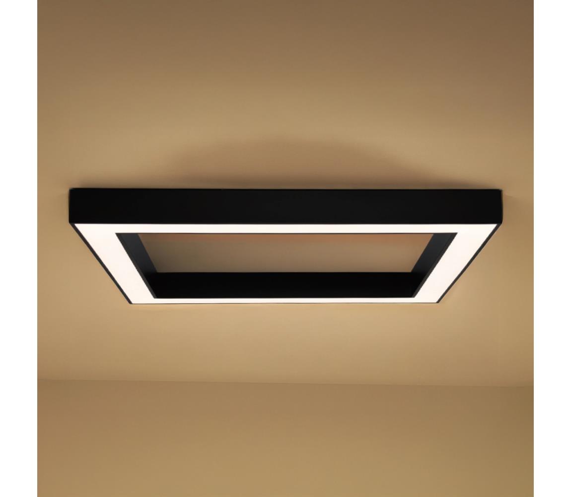 LED mennyezeti lámpatest LED/130W/230V 3000/4000/6500K 100x100 cm fekete CL7533