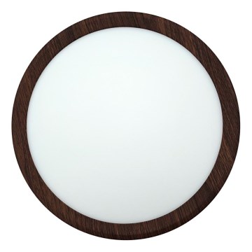 LED mennyezeti lámpatest LED/18W/230V 3000/4000/6500K átm. 23 cm barna