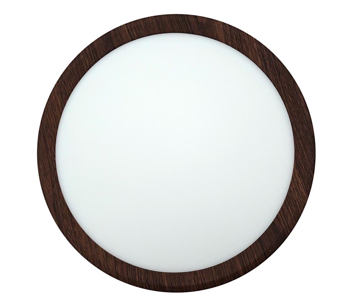 LED mennyezeti lámpatest LED/18W/230V 3000/4000/6500K átm. 23 cm barna 008 0001307