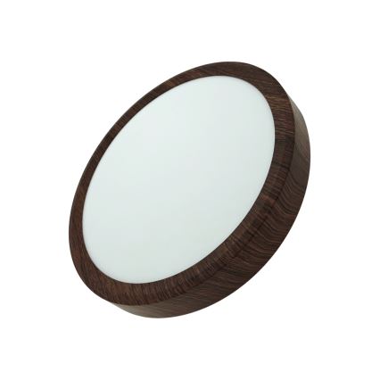 LED mennyezeti lámpatest LED/18W/230V 3000/4000/6500K átm. 23 cm barna