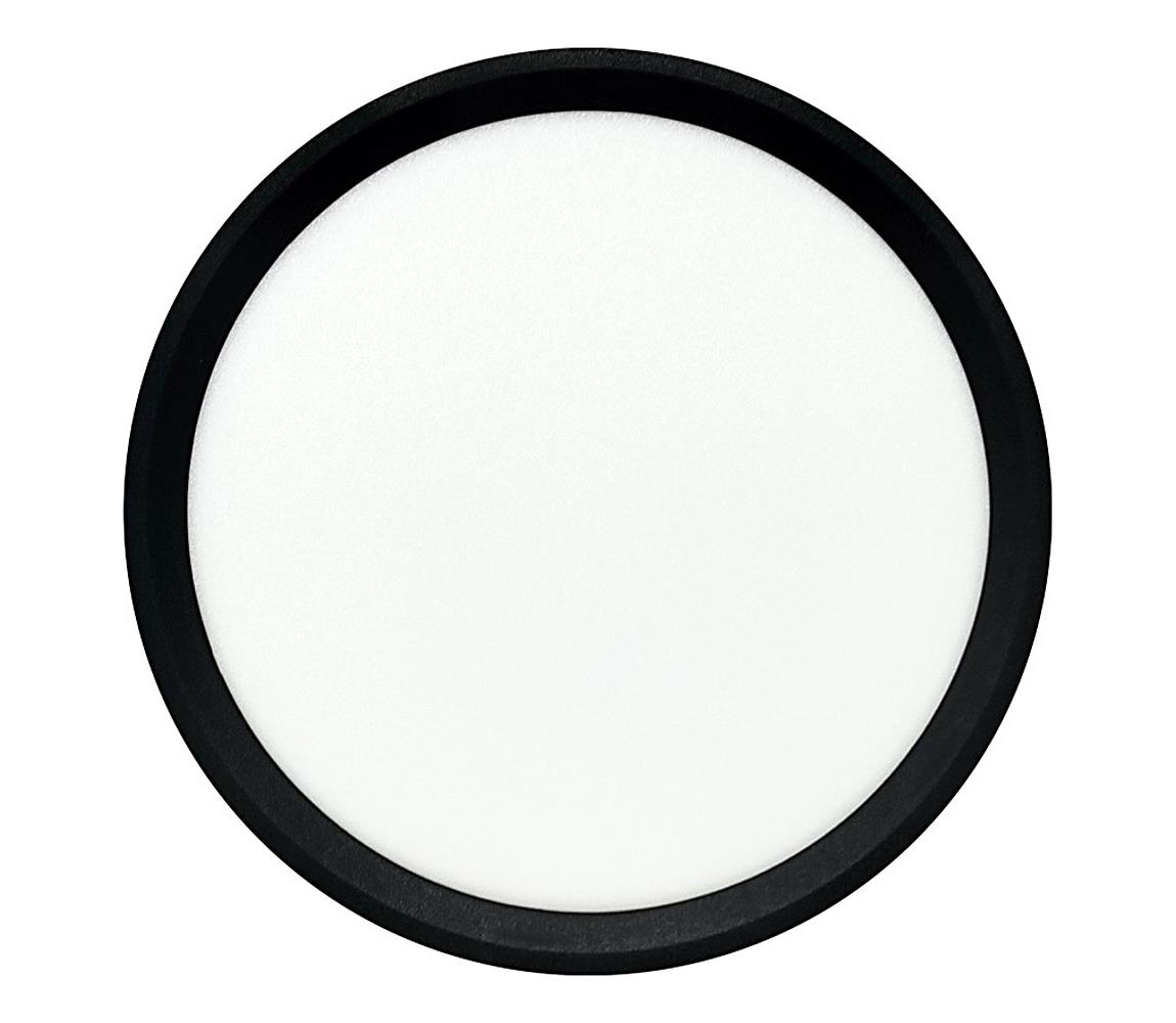 LED mennyezeti lámpatest LED/18W/230V 3000/4000/6500K átm. 23 cm fekete 008 0001305