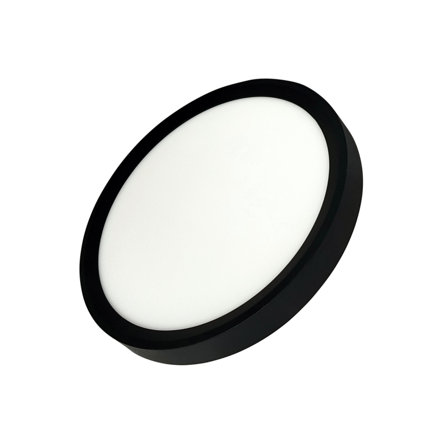 LED mennyezeti lámpatest LED/18W/230V 3000/4000/6500K átm. 23 cm fekete