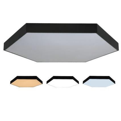 LED mennyezeti lámpatest LED/240W/230V 3000/4000/6500K átm. 120 cm fekete