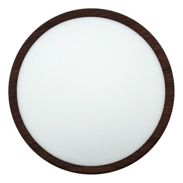 LED mennyezeti lámpatest LED/24W/230V 3000/4000/6500K átm. 30 cm barna