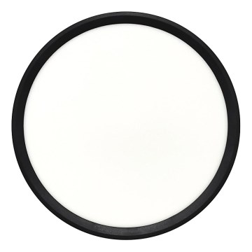 LED mennyezeti lámpatest LED/24W/230V 3000/4000/6500K átm. 30 cm fekete
