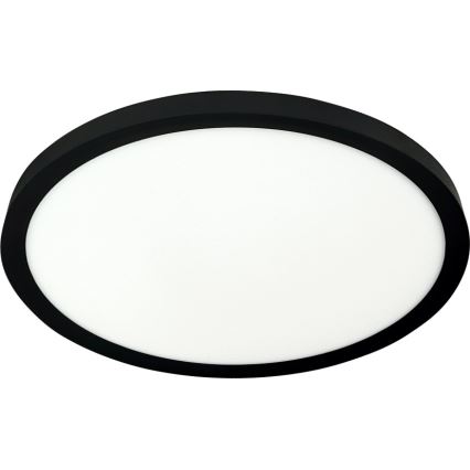 LED mennyezeti lámpatest LED/24W/230V 3000/4000/6500K átm. 30 cm fekete