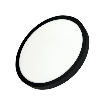 LED mennyezeti lámpatest LED/24W/230V 3000/4000/6500K átm. 30 cm fekete