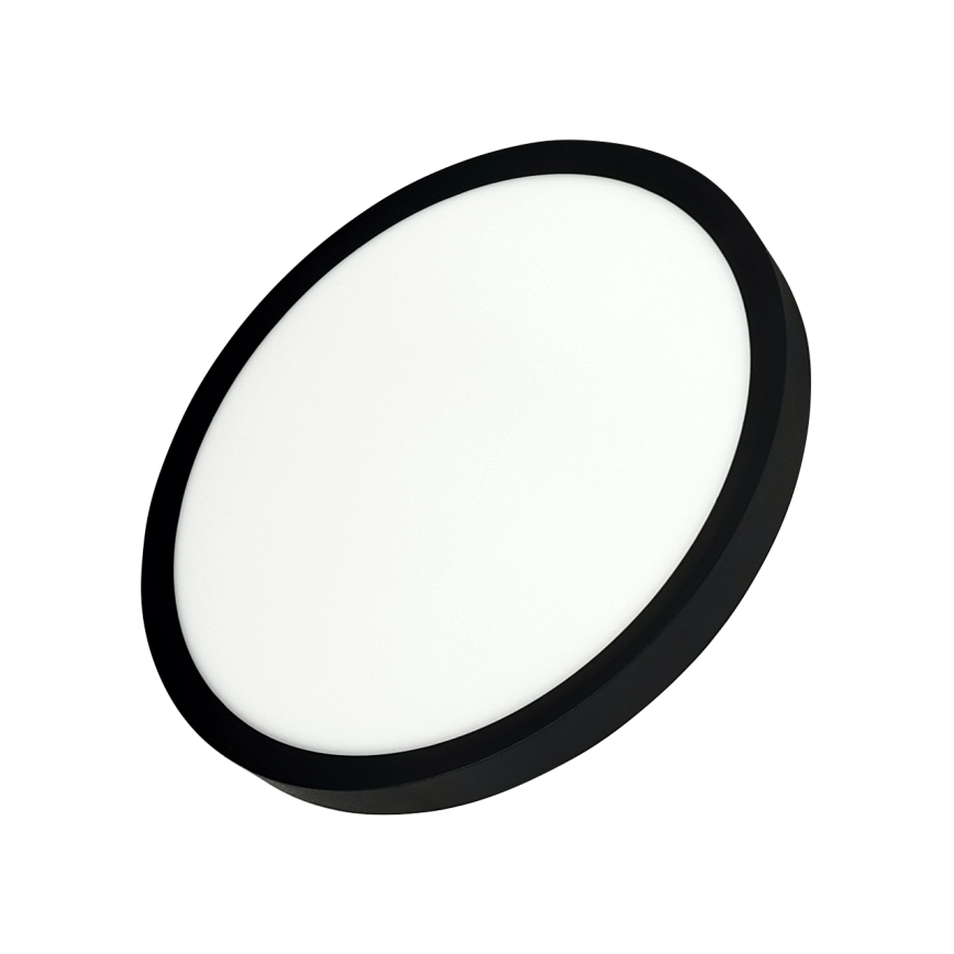 LED mennyezeti lámpatest LED/24W/230V 3000/4000/6500K átm. 30 cm fekete