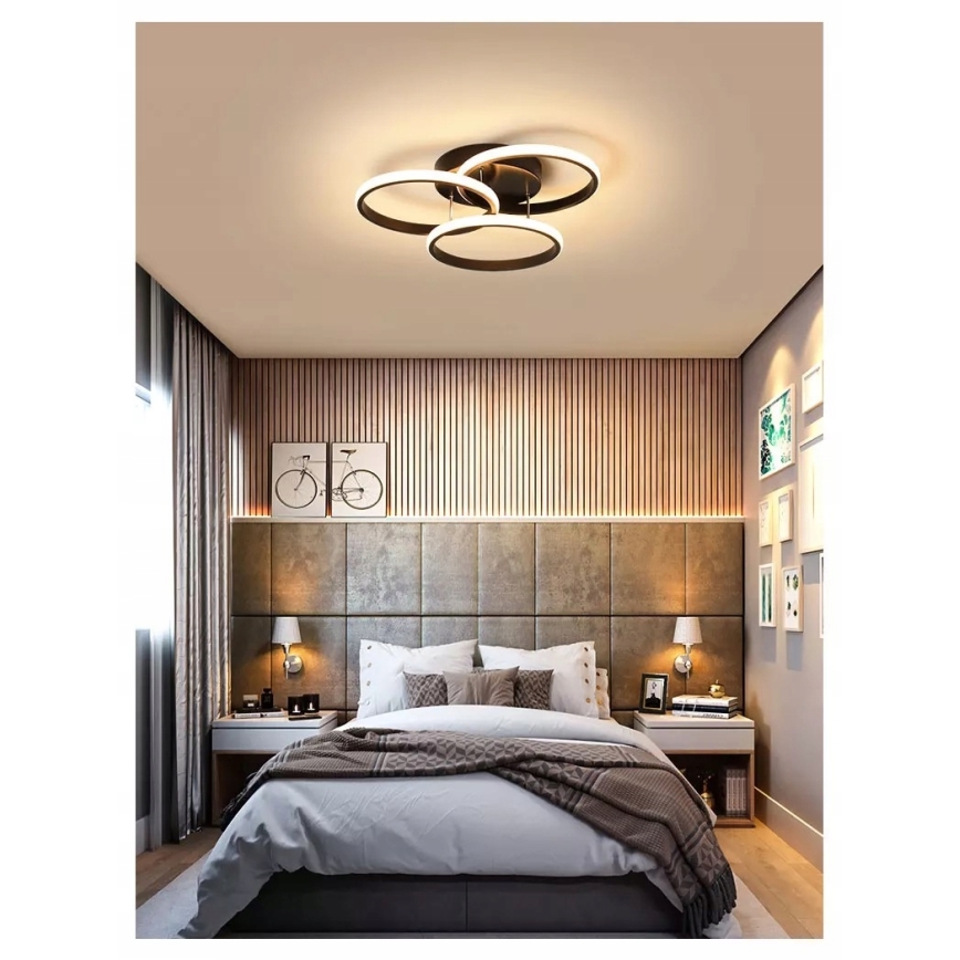 LED mennyezeti lámpatest LED/38W/230V fekete