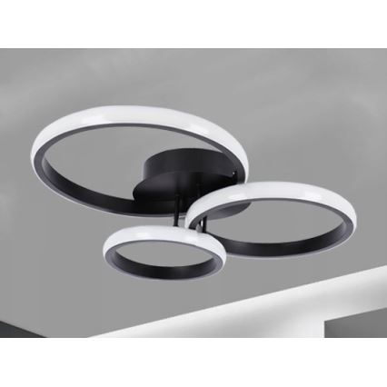 LED mennyezeti lámpatest LED/38W/230V fekete