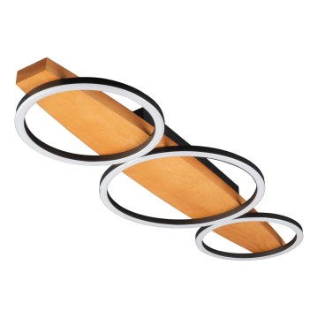 LED mennyezeti lámpatest MELISA LED/28W/230V 26,5x70 cm fenyő