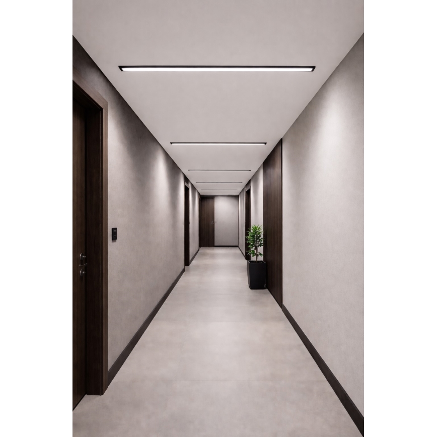 LED mennyezeti lámpatest REDOM LED/24W/230V 4000K 60 cm fekete