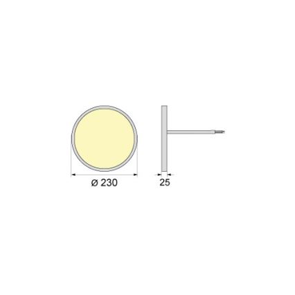 LED mennyezeti lámpatest SIMEN LED/18W/230V 4000K IP40 átm. 23 cm fehér UGR19