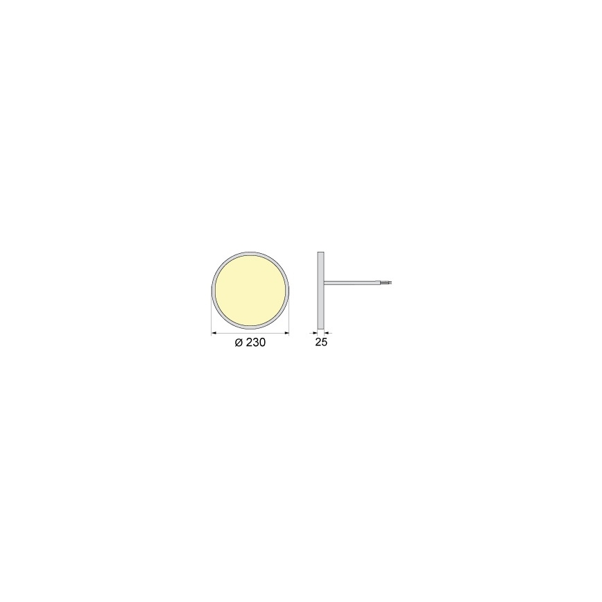 LED mennyezeti lámpatest SIMEN LED/18W/230V 4000K IP40 átm. 23 cm fehér UGR19