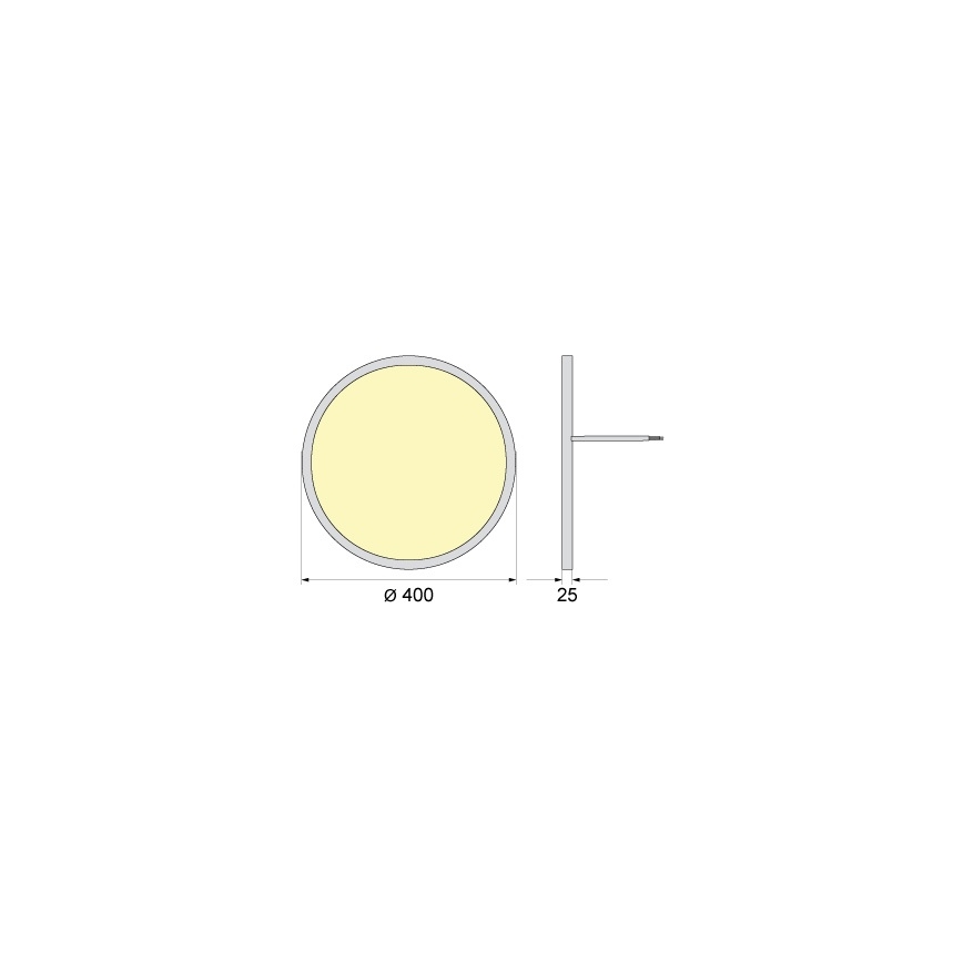LED mennyezeti lámpatest SIMEN LED/32W/230V 4000K IP40 átm. 40 cm fehér UGR19