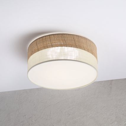 LED mennyezeti lámpa SIRJA BOHO LED/20W/230V 4000K átm. 35 cm bézs/krém