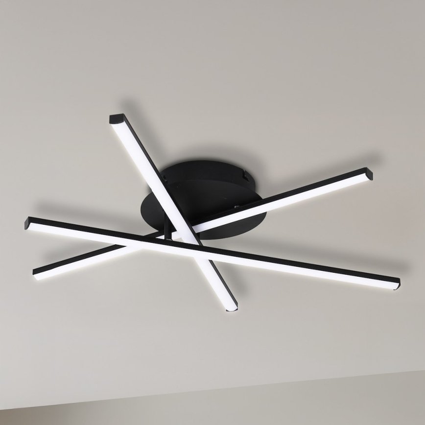 LED mennyezeti lámpatest STICK LED/12W/230V fekete