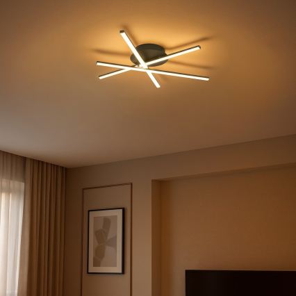 LED mennyezeti lámpatest STICK LED/12W/230V fekete