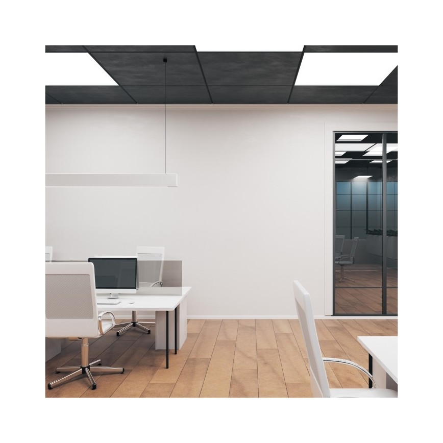 LED Mennyezeti panel BRISBANE LED/36W/230V 4000K 59,5x59,5 cm fekete