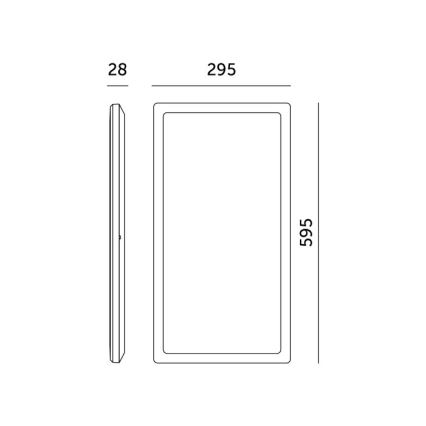LED Mennyezeti panel NIVERA LED/32W/230V IP54 3000/4000/6000K 29,5x59,5 cm fehér