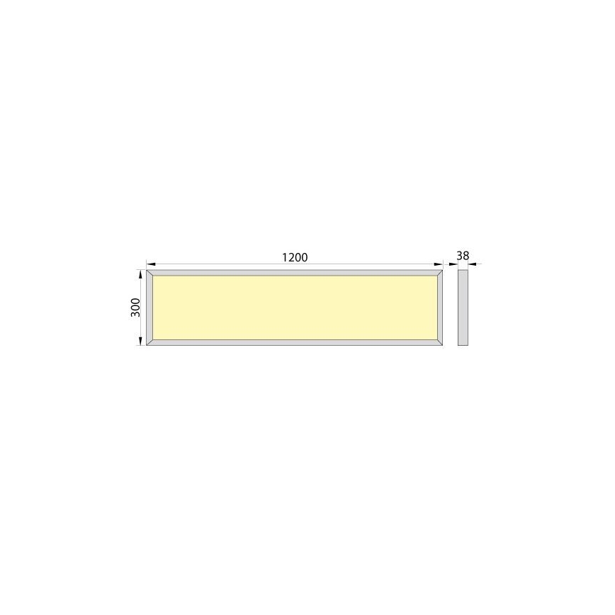 LED Mennyezeti panel OREGA LED/40W/230V 4000K IP40