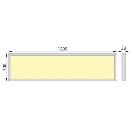 LED Mennyezeti panel OREGA LED/40W/230V 4000K IP40