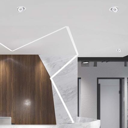 LED beépíthető spotlámpa LED/12W/230V 3000/4000/6400K átm. 12 cm fehér