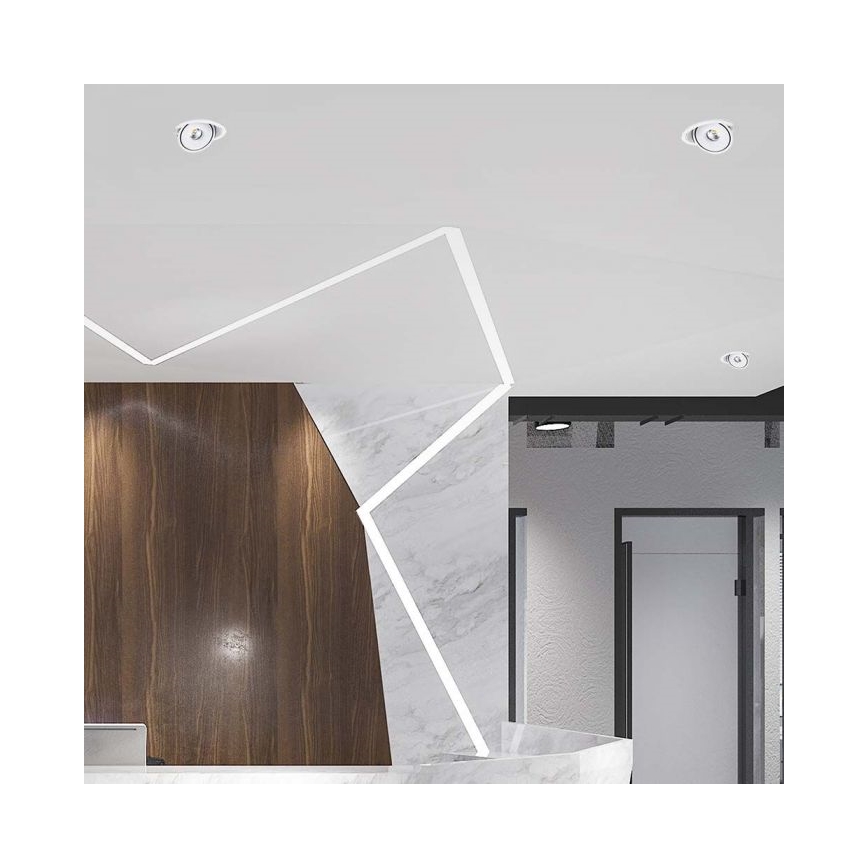 LED beépíthető spotlámpa LED/28W/230V 3000/4000/6400K átm. 20 cm fehér