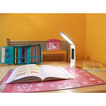 LED Multifunkciós asztali lámpa DAISY LED/1,6W/USB fehér -kék