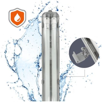 LED műszaki fénycsöves lámpatest T8 2xG13/18W/230V 5000K IP65 127 cm