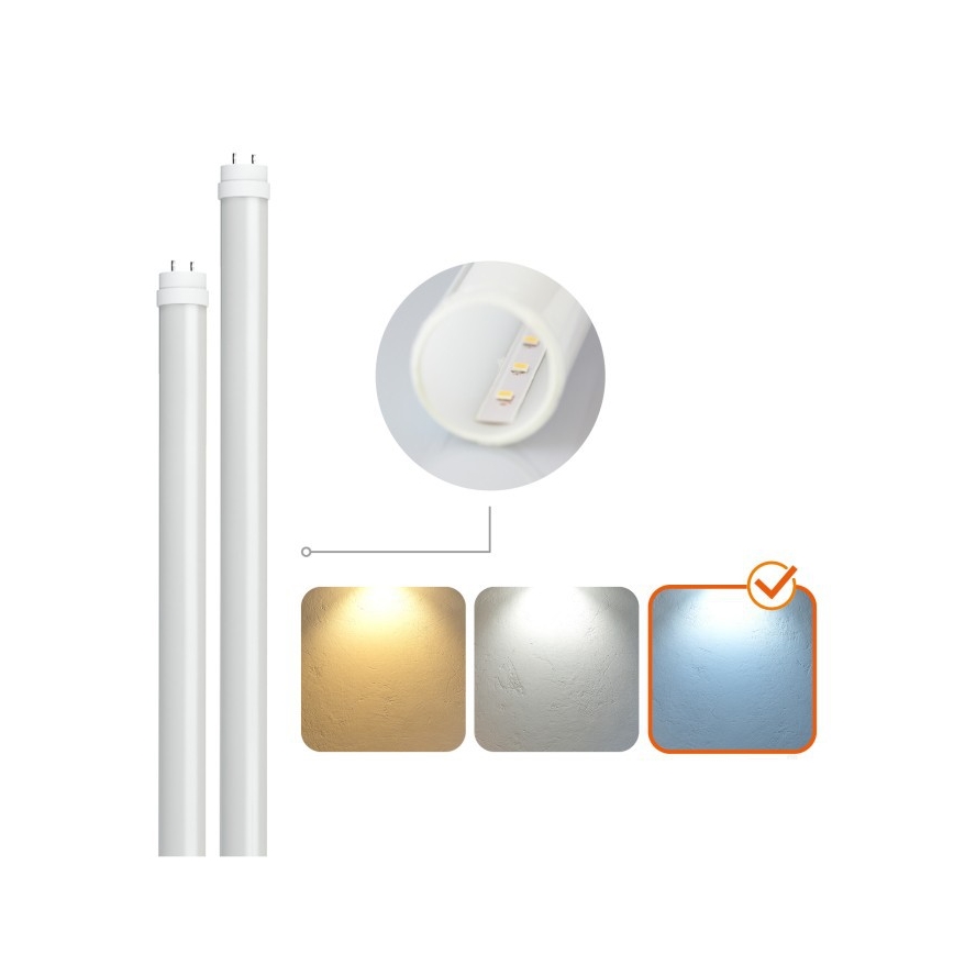 LED műszaki fénycsöves lámpatest T8 2xG13/18W/230V 6500K IP65 127 cm