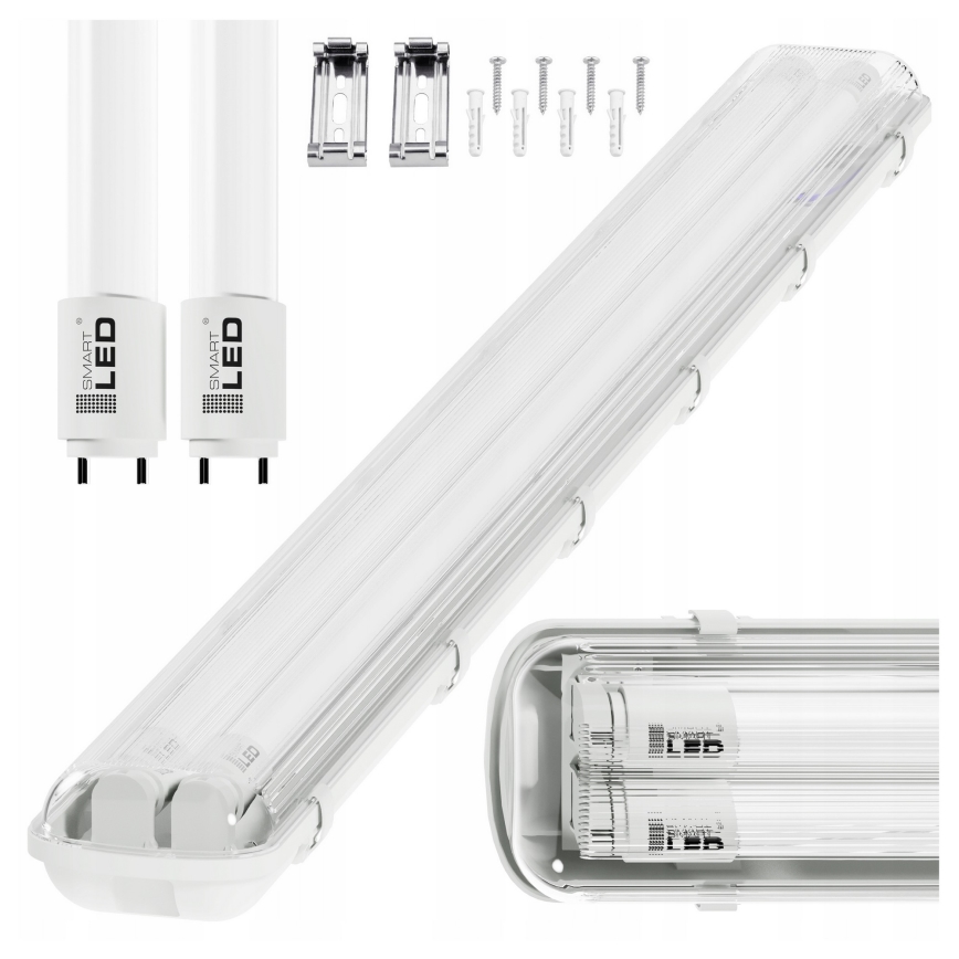 LED műszaki fénycsöves lámpatest T8 2xG13/20W/230V 6500K 120 cm IP65 fehér