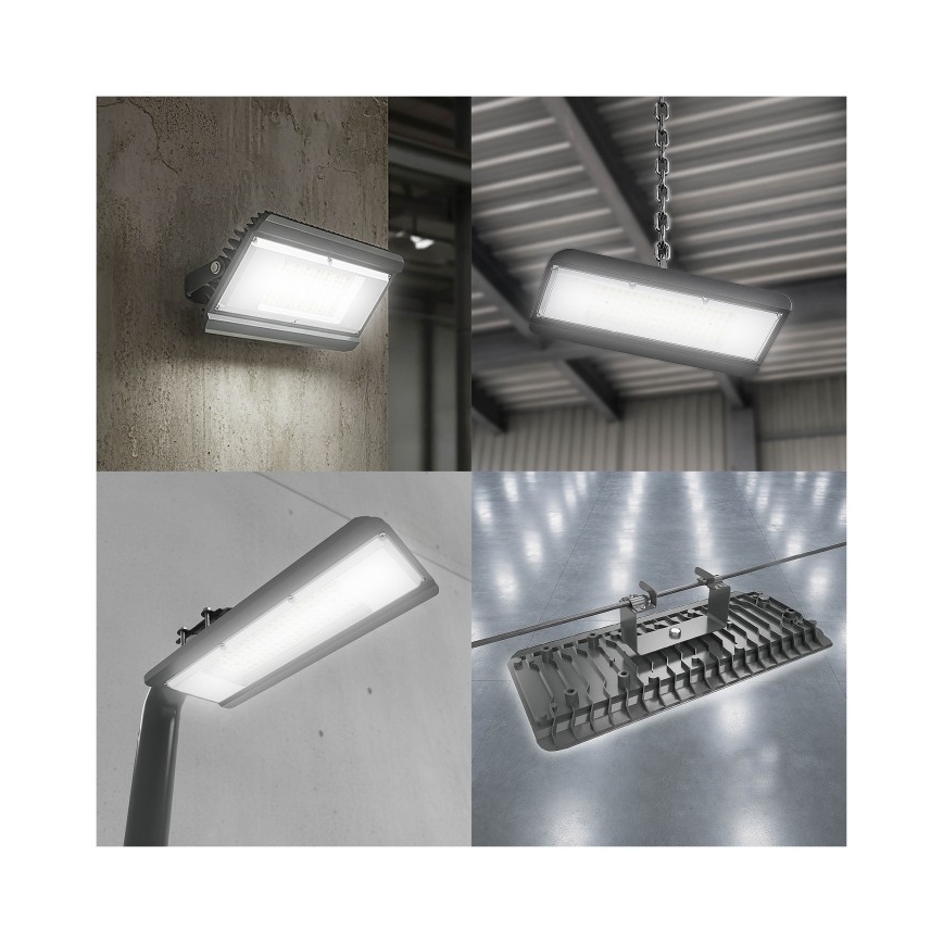 LED Műszaki lámpatest 4 az 1-ben MULTILUXO LED/50W/230V 4000K IP65 25,6 cm