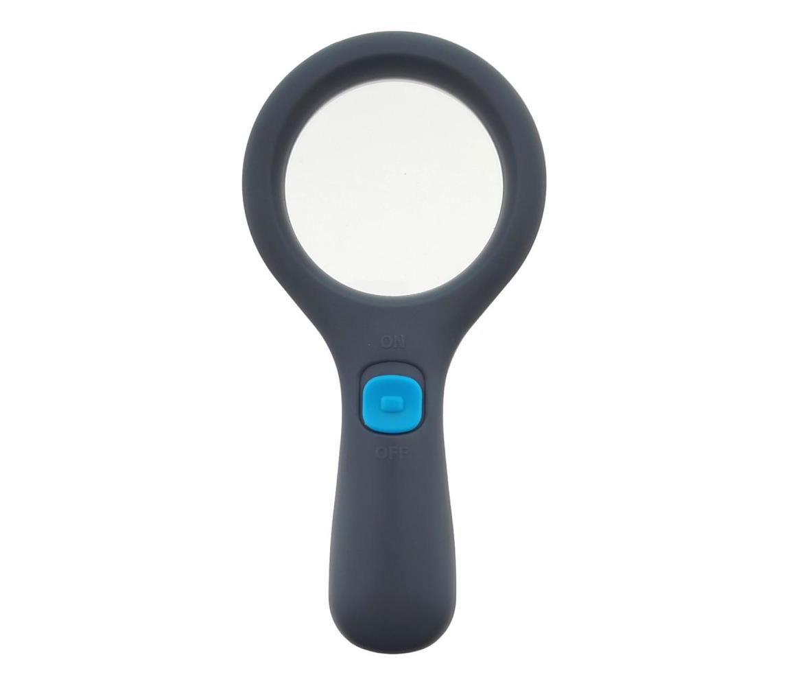 LED nagyító 3× nagyítás, LED háttérvilágítással, 3 W, 2× AAA, IP22 034 0001094