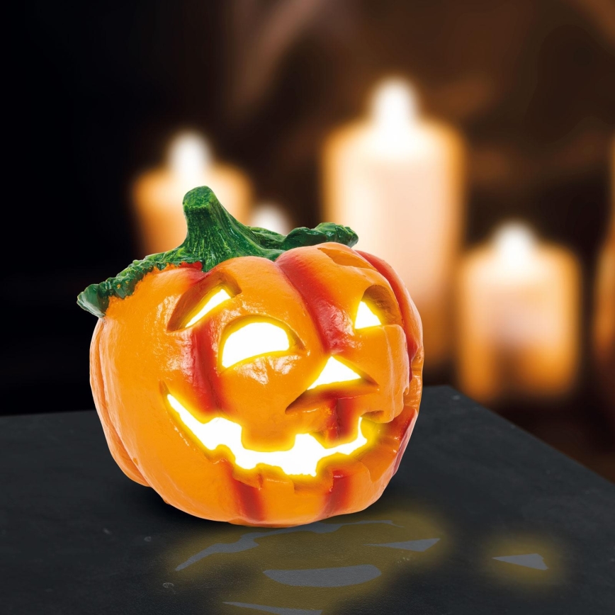 LED Napelemes dekoráció HALLOWEEN LED/300 mAh IP44 tök