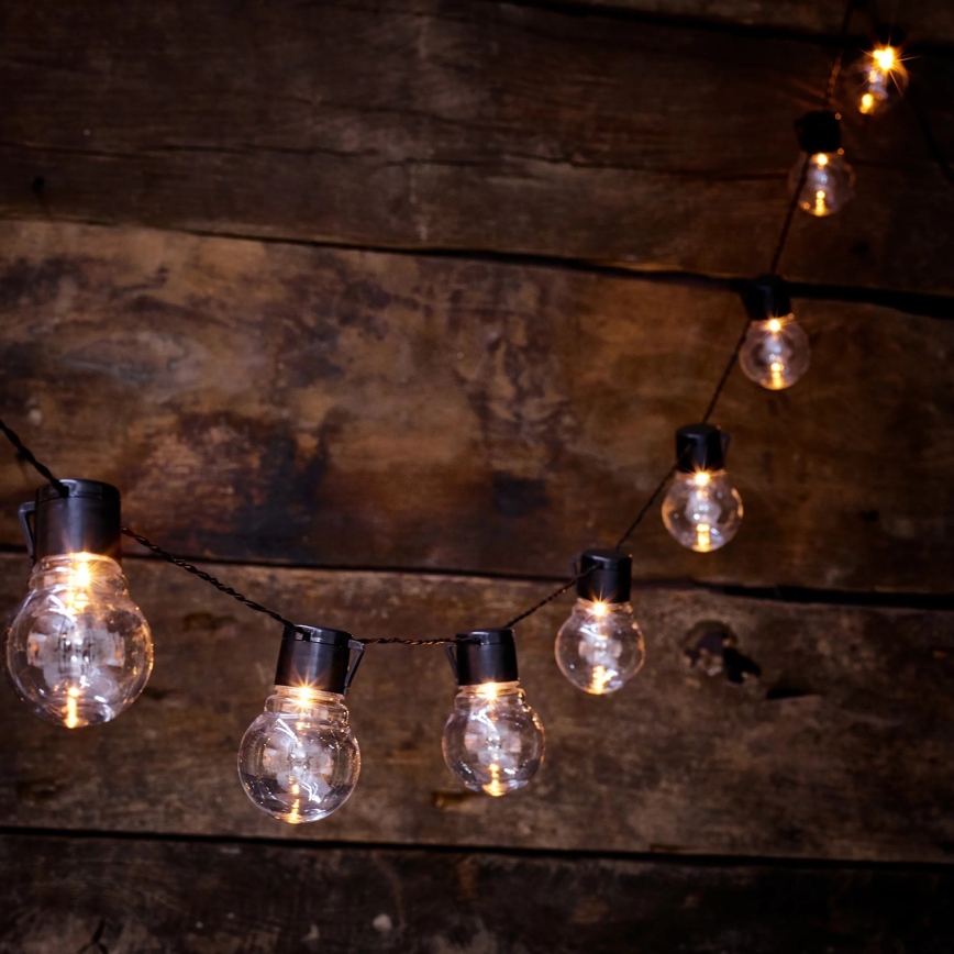 LED napelemes dekorációs fényfüzér LED/1,2V 300 mAh 3,8 m IP44